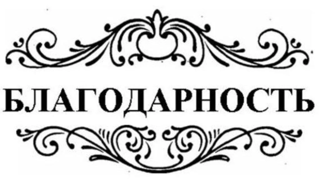 Благодарим за сотрудничество и неравнодушие  заместителя Генерального директора ООО «Го...