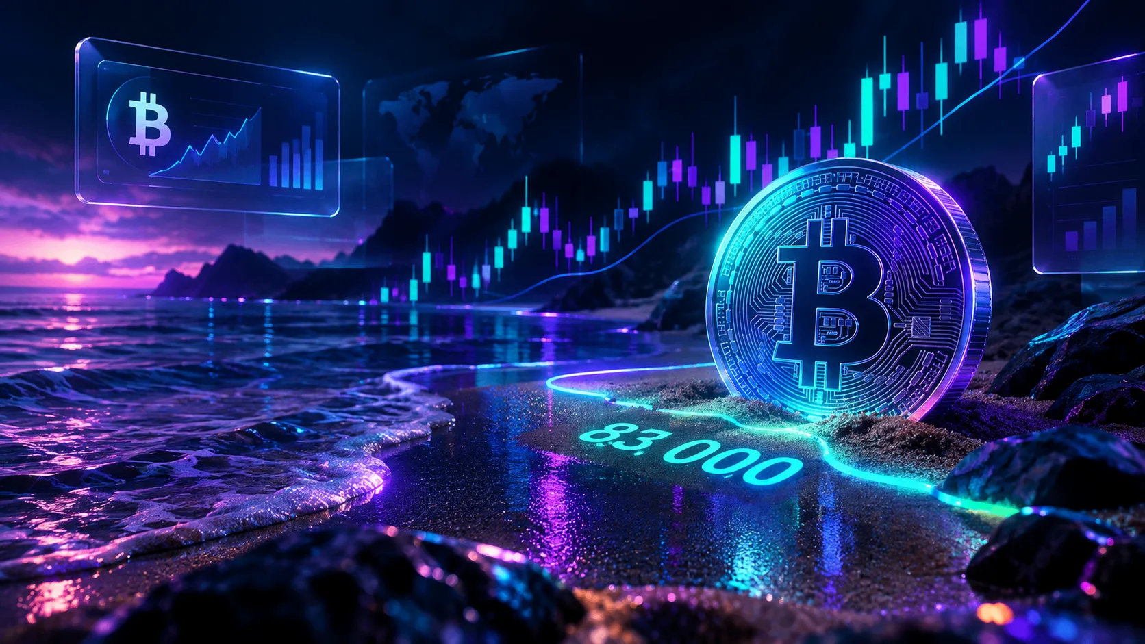 🏖 Линия на песке: почему уровень 83 000 долларов решает судьбу ралли Биткоина