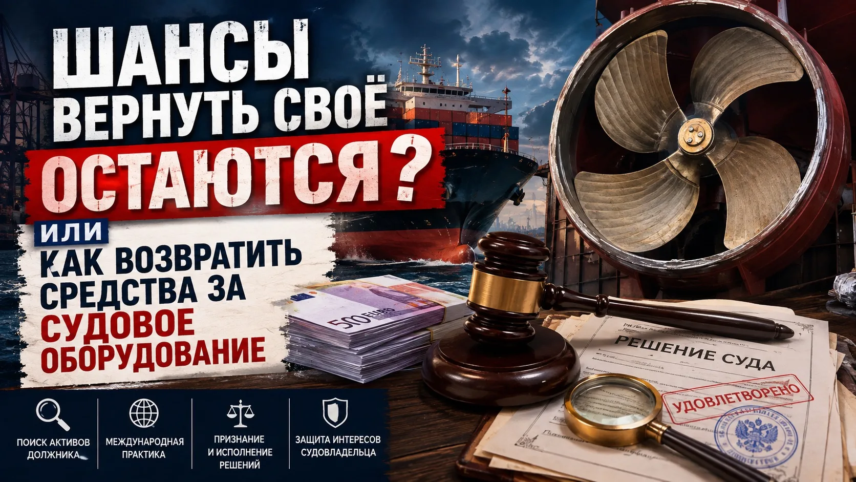 ⚖️ Можно ли сегодня вернуть деньги за непоставленное судовое оборудование?

После 2022 года многие с