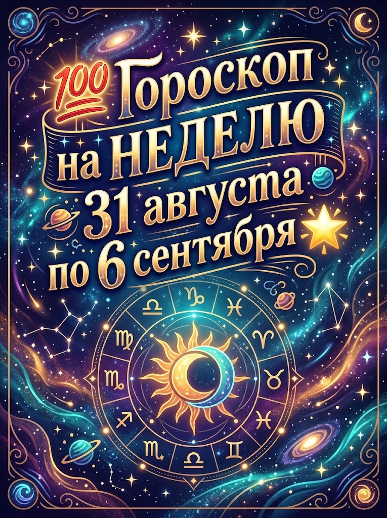 💯 Гороскоп на НЕДЕЛЮ 31 августа по 6 сентября 🌟
