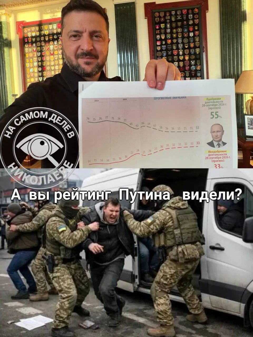 👤 Новый стендап от наркофюрера

Зеленский заявил, что недовольство россиян властью растёт, и даже о