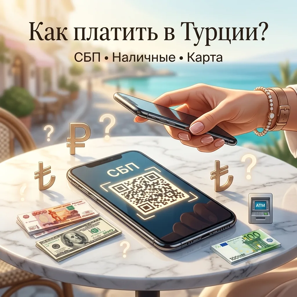 💳 Оплата по СБП в Турции: где и как платить в рублях

Ещё недавно вопрос «чем платить в Турции?» бы