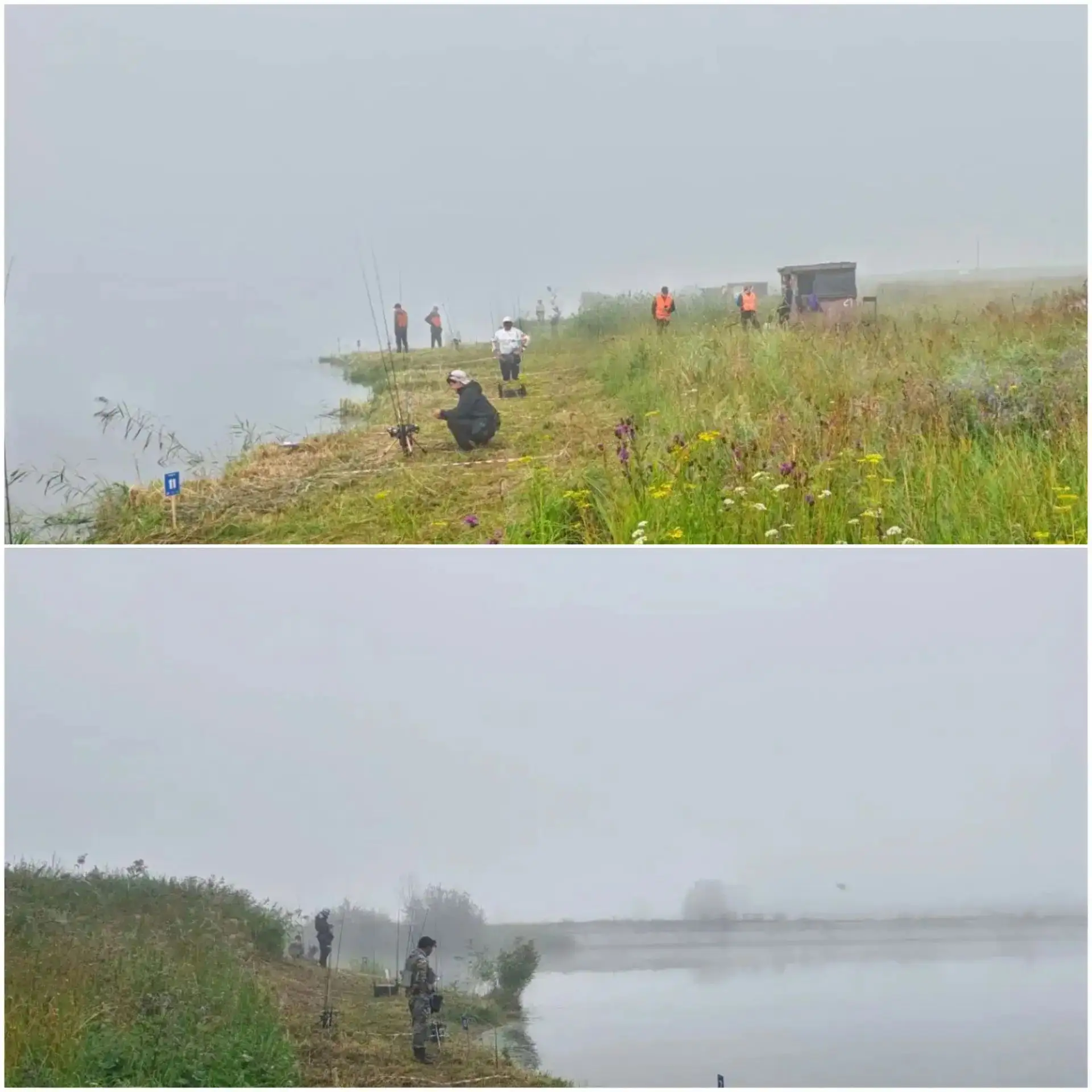 🎣Сегодня на пруду в Чусовитино прошёл первый тур соревнований по рыбной ловле. 
Завтра - второй тур