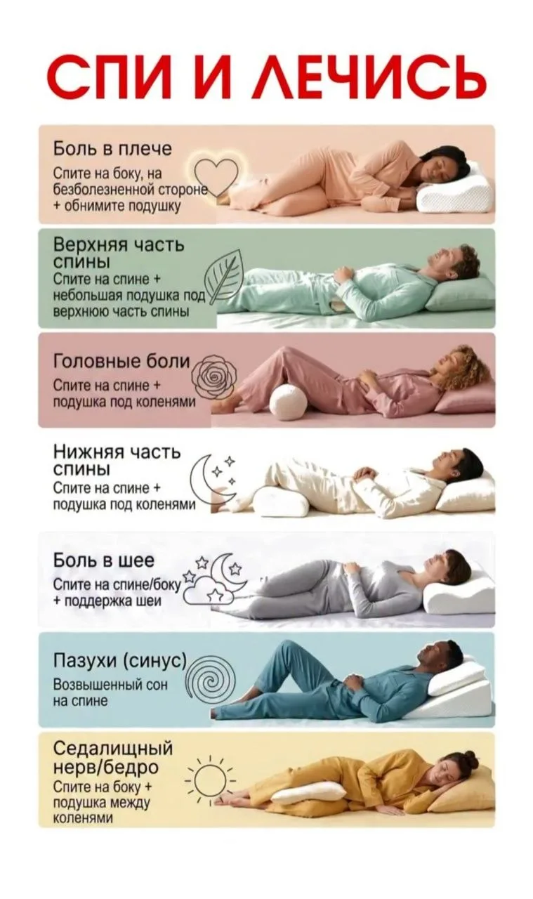 Положение во время сна напрямую влияет на самочувствие.