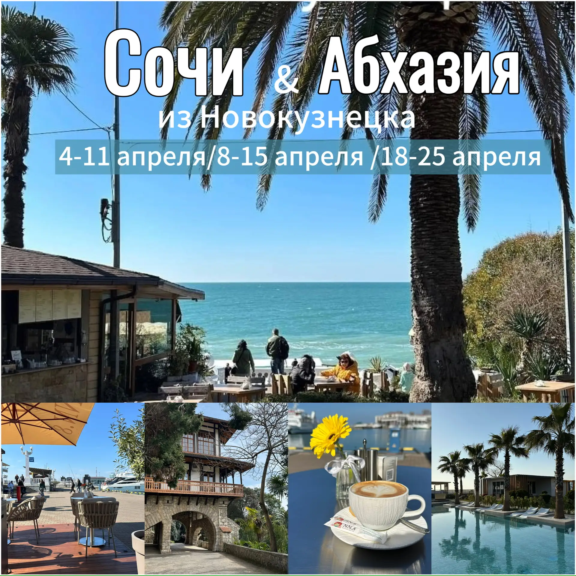 ✈Летим в Сочи/Абхазию из Новокузнецка!    Самый красивый сезон на ЮГЕ!  Время цветения и весеннего н
