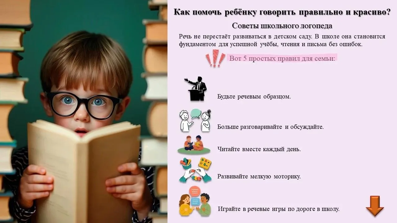 1.    Будьте речевым образцом.