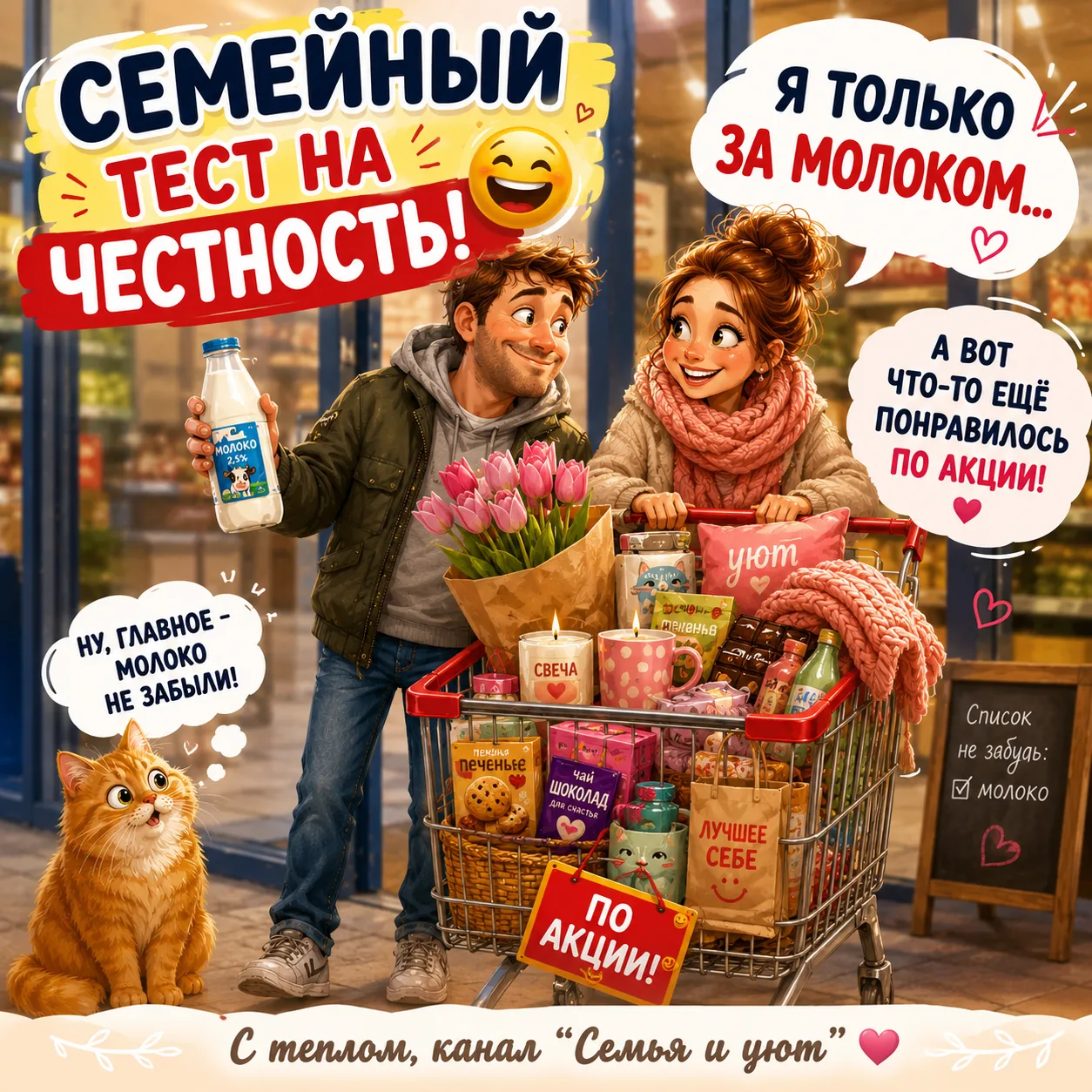 😂 Семейный тест на честность

── ✦ ──

Предлагаем сегодня на минутку забыть о серьёзных делах и про