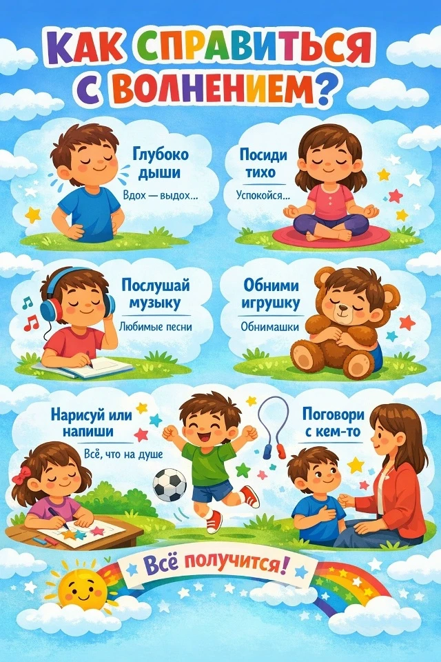 Как справиться с волнением?

Жаркая экзаменационная пора продолжается, и новые экзамены начинаются у