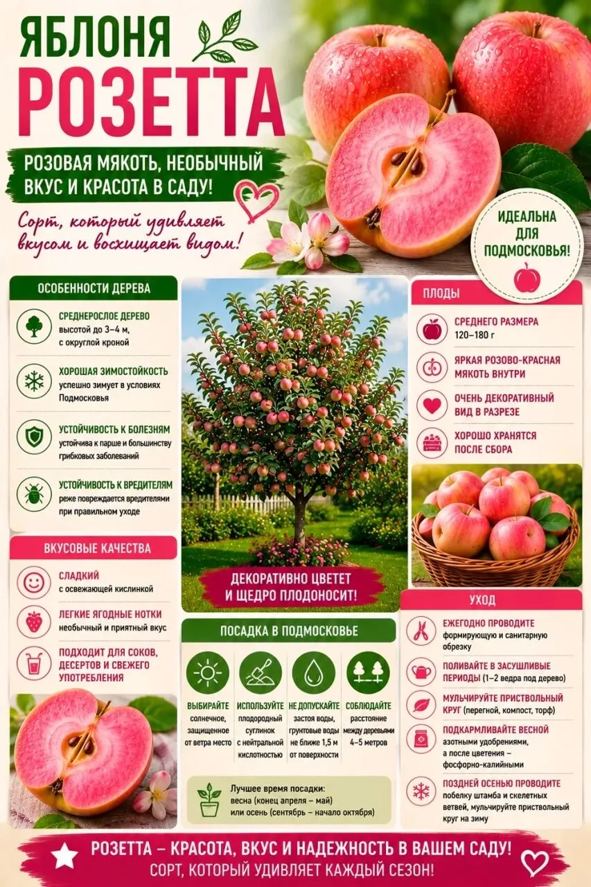 Яблоня «Розетта» 🍎
