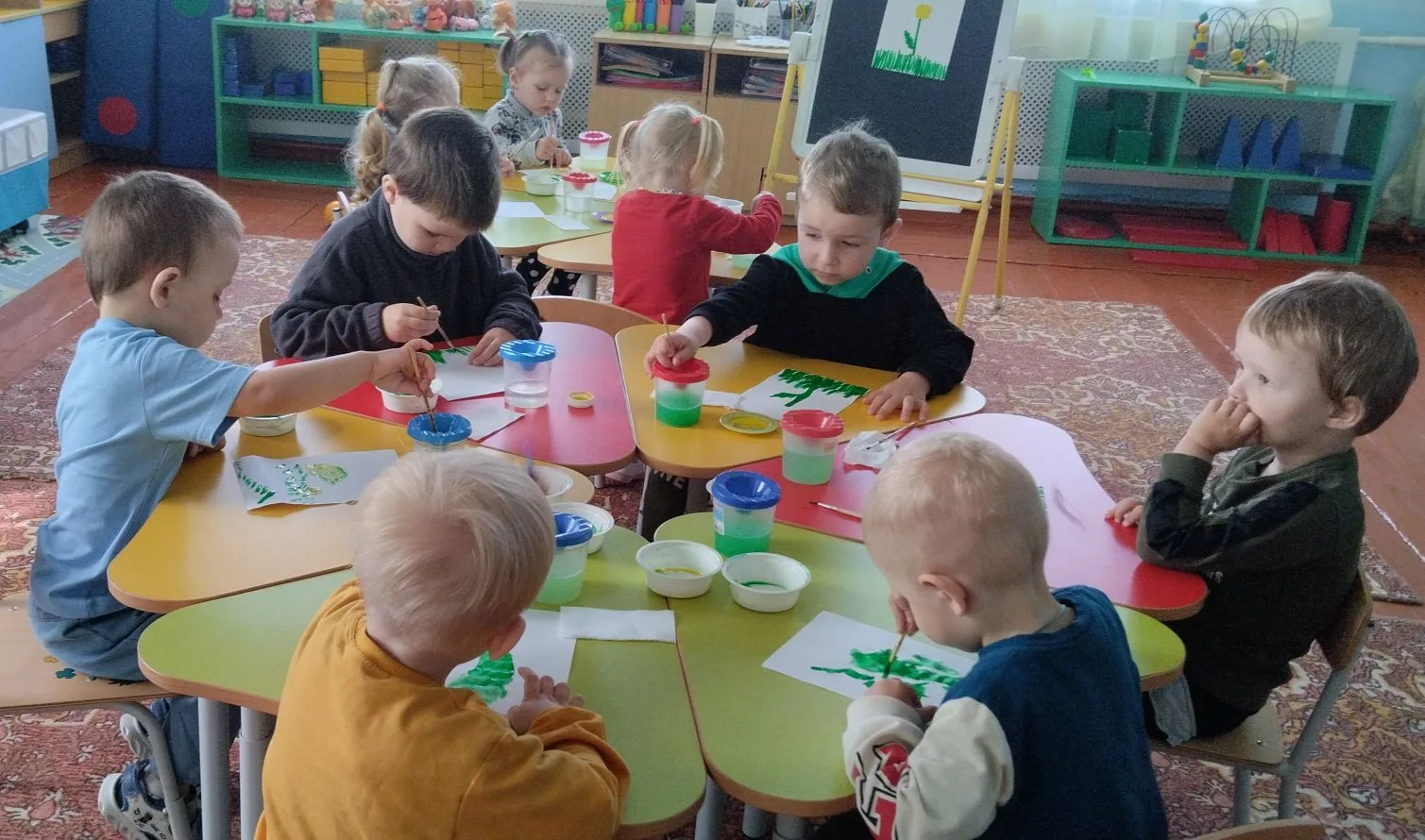 🎨 Рисуем одуванчик в траве!