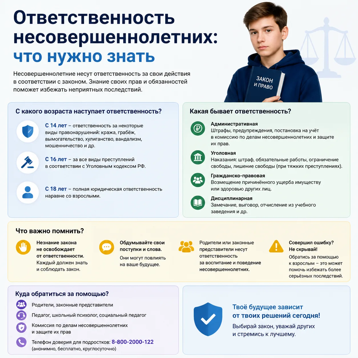 Уголовная ответственность несовершеннолетних: что нужно знать.