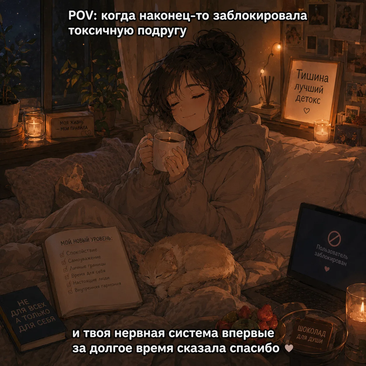 Выбирай окружение правильно ✨

Тебе точно не по пути с «подругой», если она:

⭐️ Обесценивает твои у
