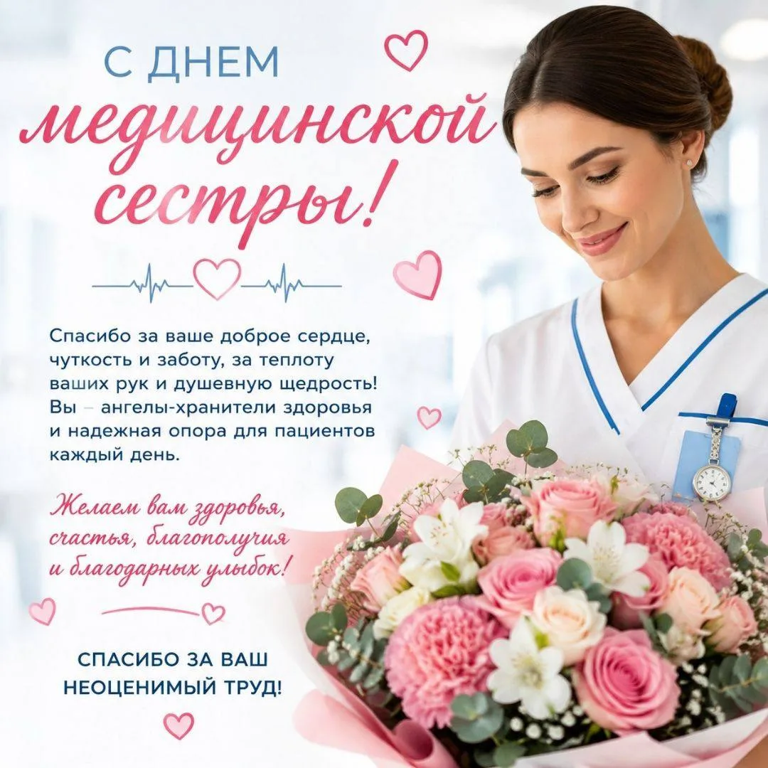🩺 Сегодня День медицинской сестры!