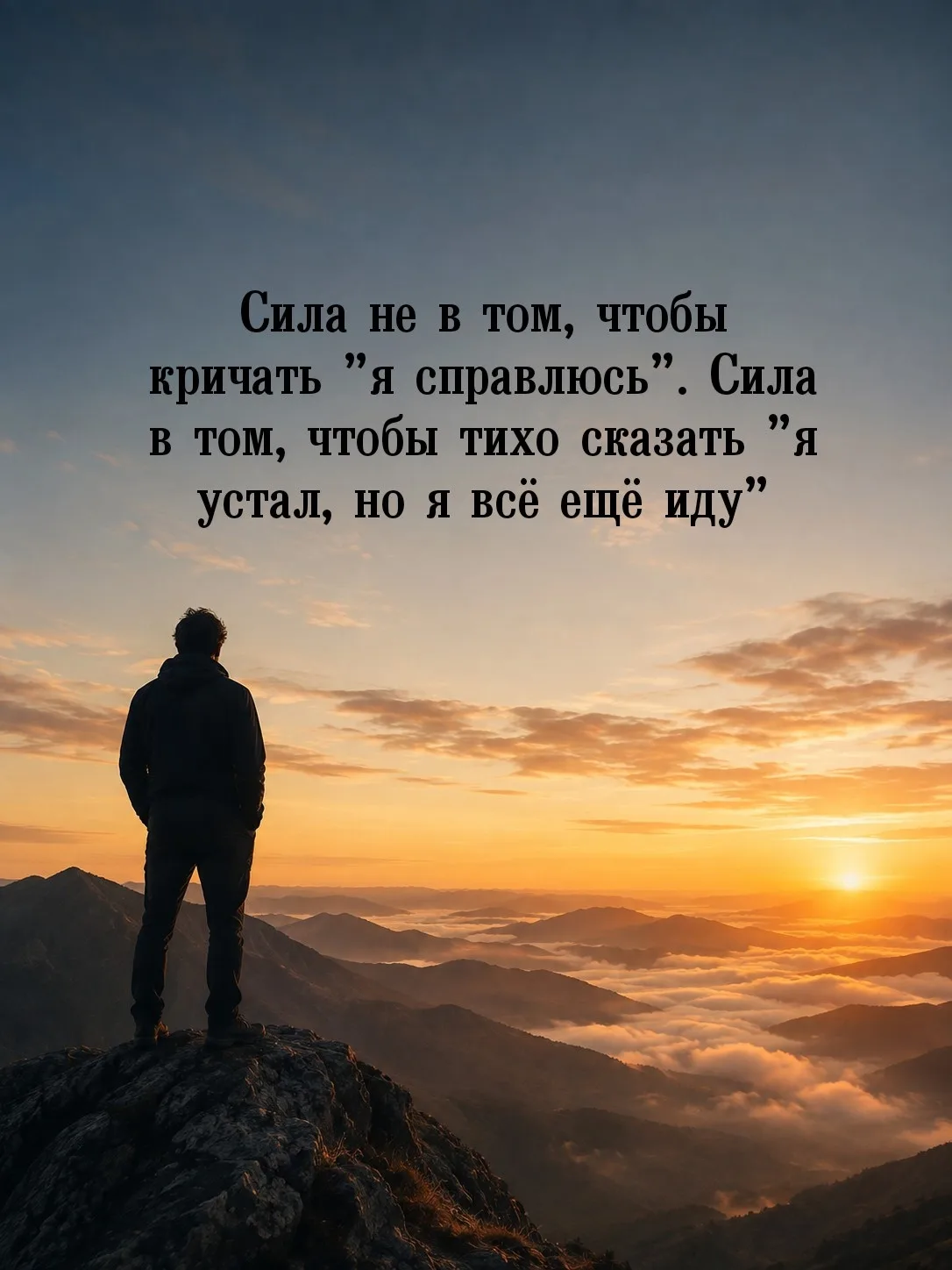 Никто не обязан быть титаном каждый день. Можно просто быть. Встать, выпить кофе, сдела...