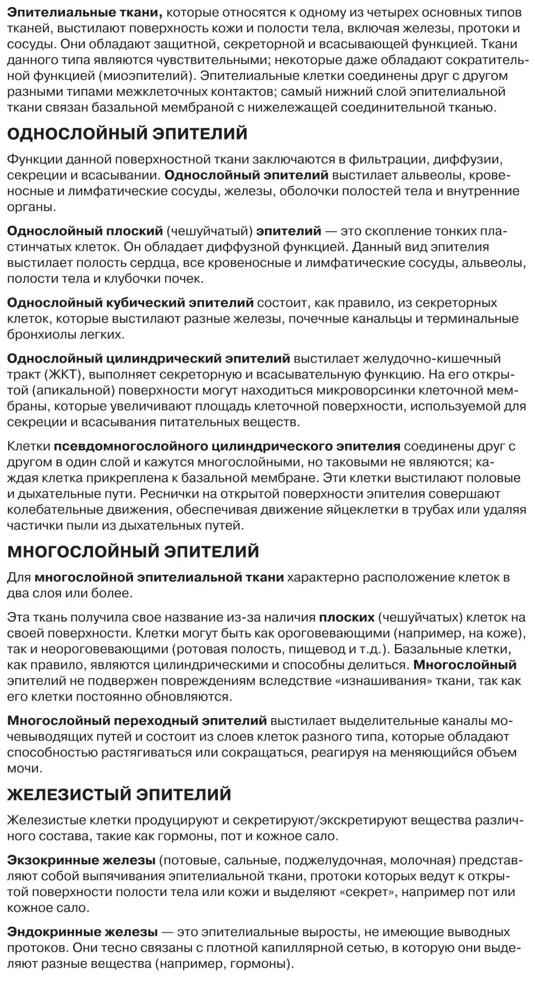 Эпителиальные ткани