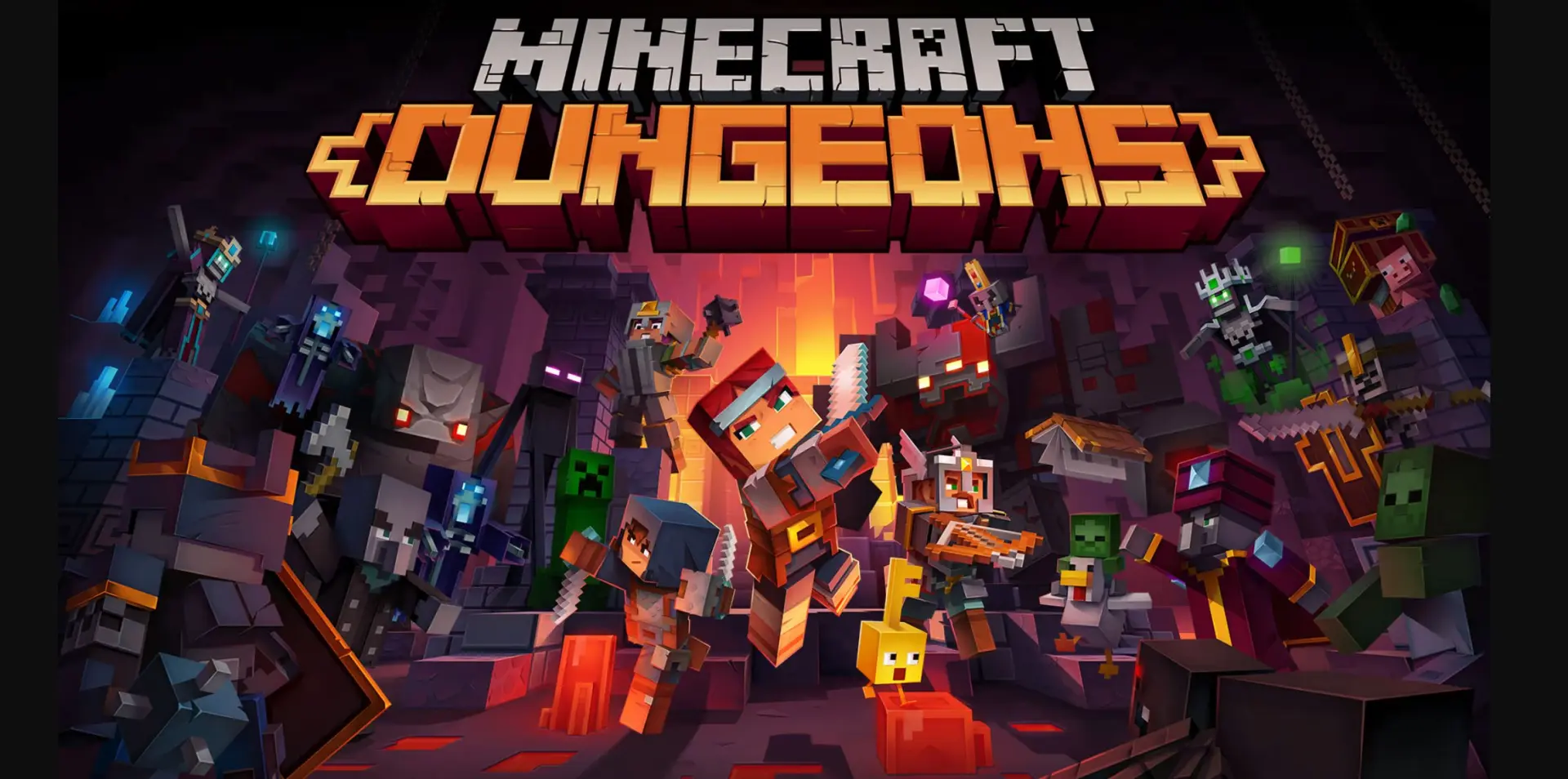 ✦ Minecraft Dungeons — боевое приключение по тёмным пещерам, древним руинам и загадочны...