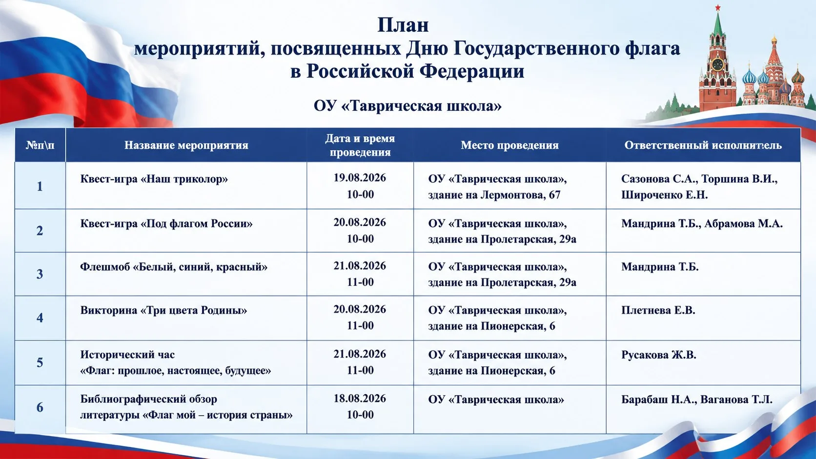 👋 Друзья, 22 августа вся страна отметит День Государственного флага Российской Федерац...