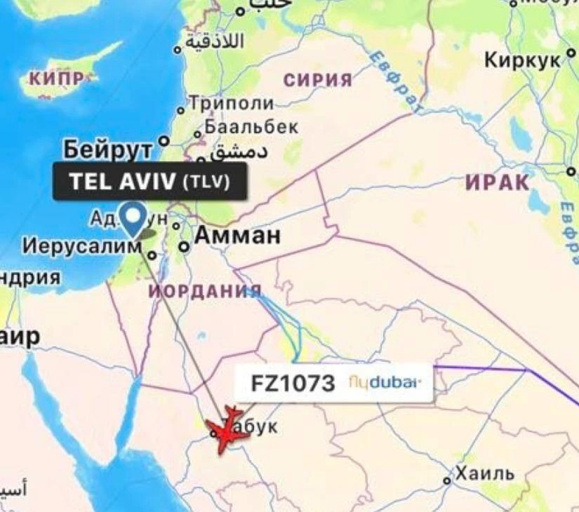 ⚡️Рейс Flydubai, летевший в Израиль из ОАЭ, может быть захвачен