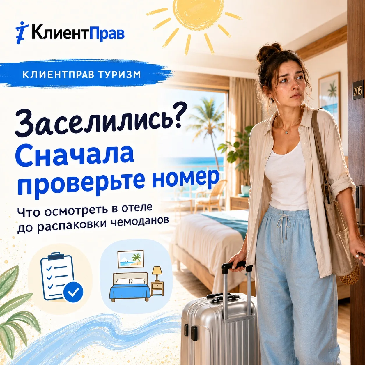 🛏️ Заселились? Сначала проверьте номер

Заселение в гостиницу лучше начинать не с душа и не с поиск