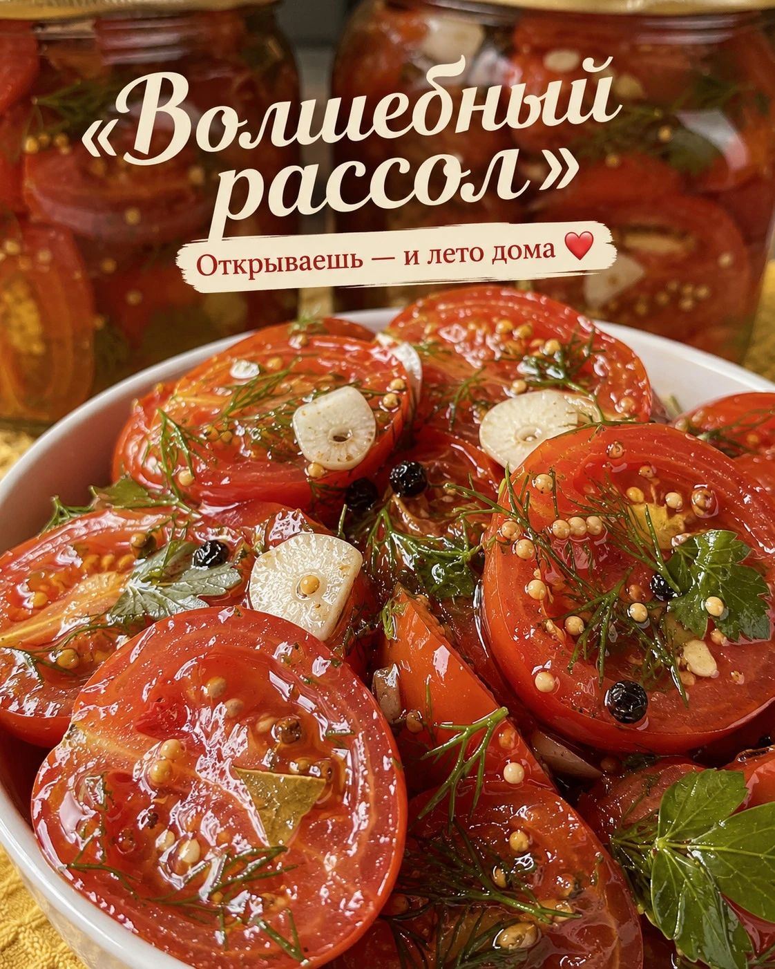 🍅 Помидоры «Волшебный рассол»