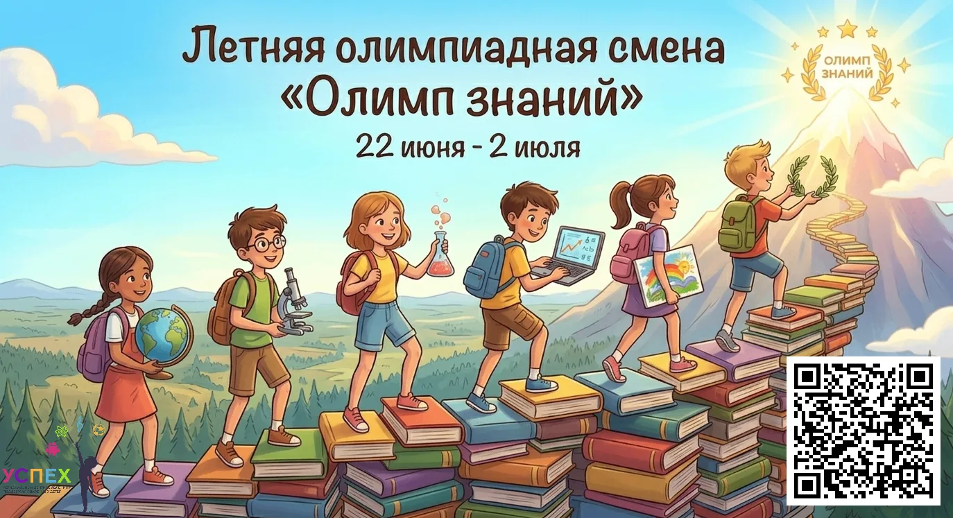 💡Приглашаем школьников на летнюю смену «Олимп знаний»