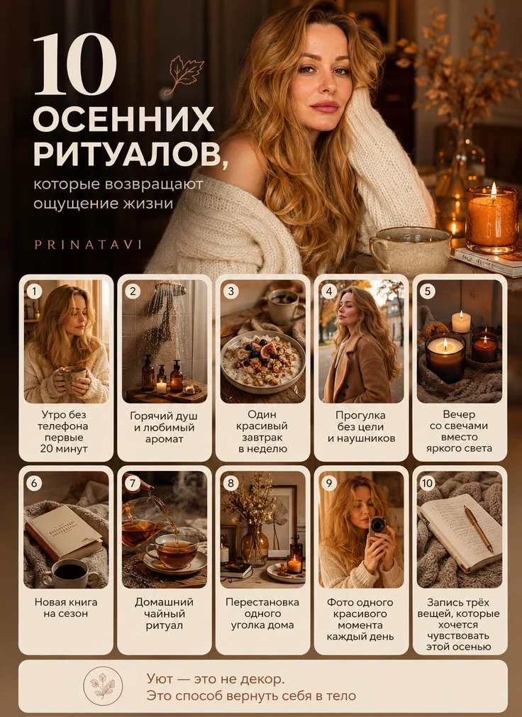 10 осенних 🍂 ритуалов 🍂, которые возвращают ощущение жизни 💖
