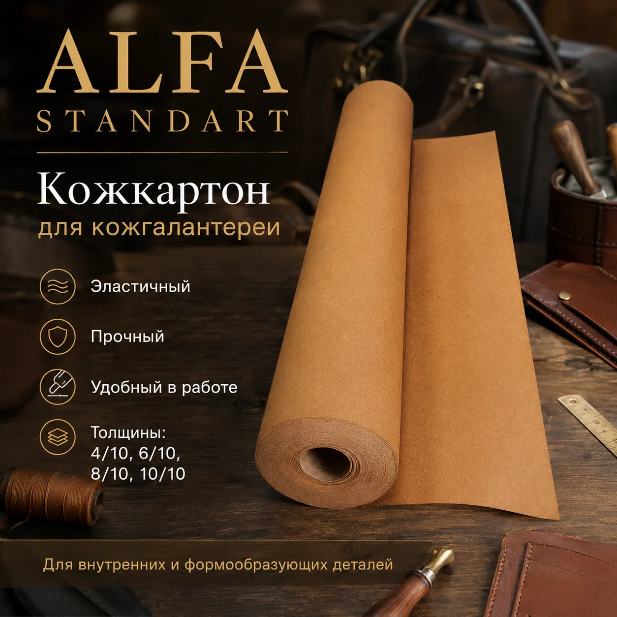 🟤 ALFA STANDART — КОЖКАРТОН / РЕГЕНЕРИРОВАННАЯ КОЖА