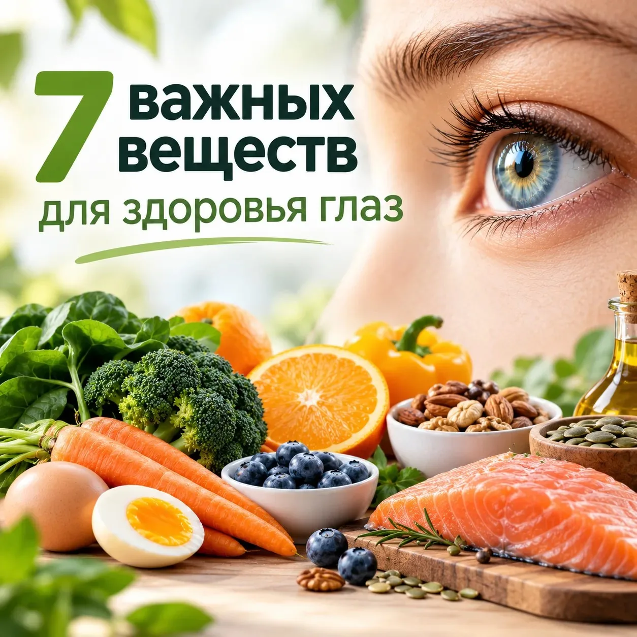 👁 7 важных веществ для здоровья глаз.