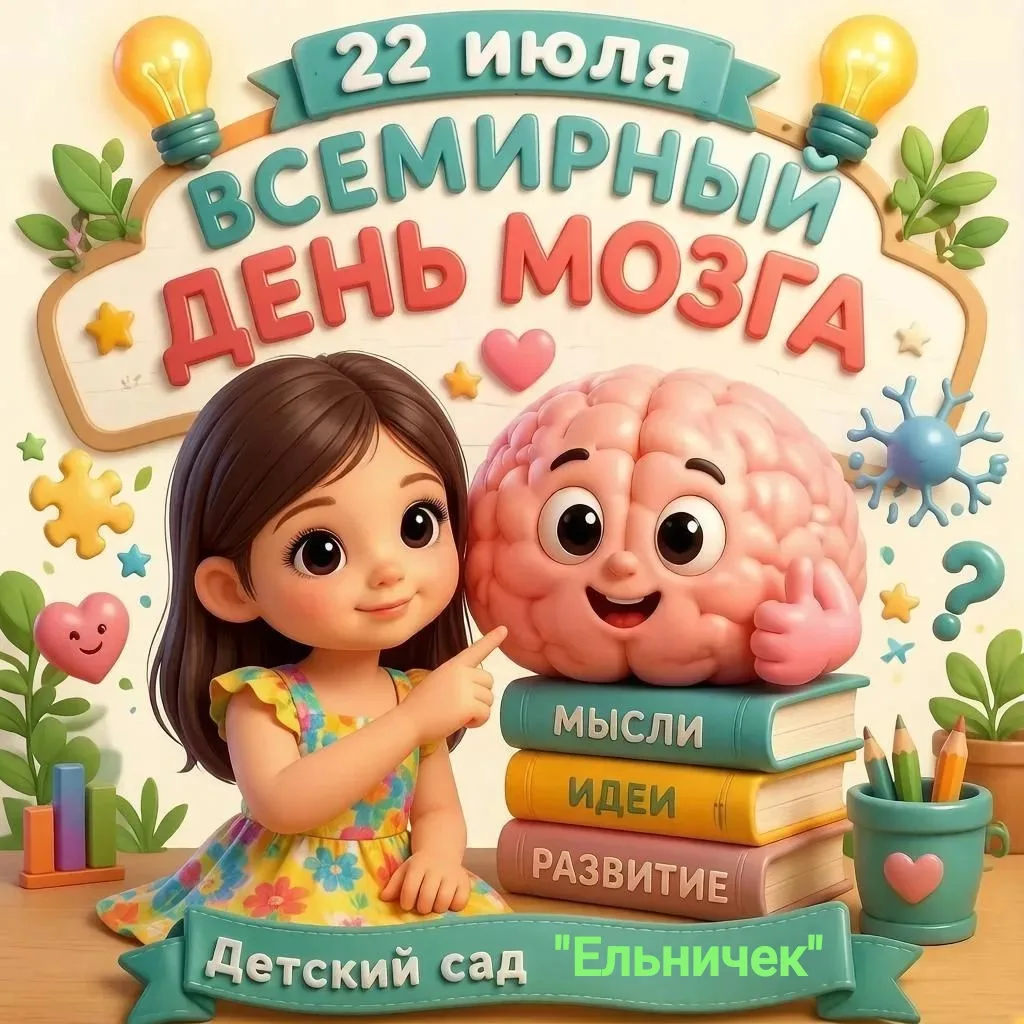 ✅ Сегодня, 22 июля, отмечается Всемирный день мозга. В этом году его тема — «Здоровье мозга для всех
