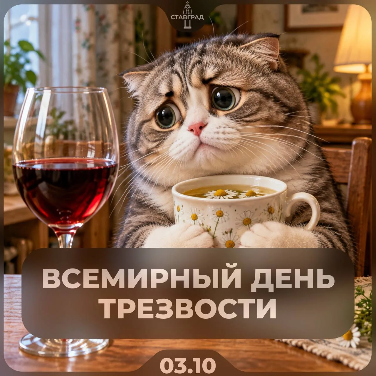 👀 Сегодня — Всемирный день трезвости