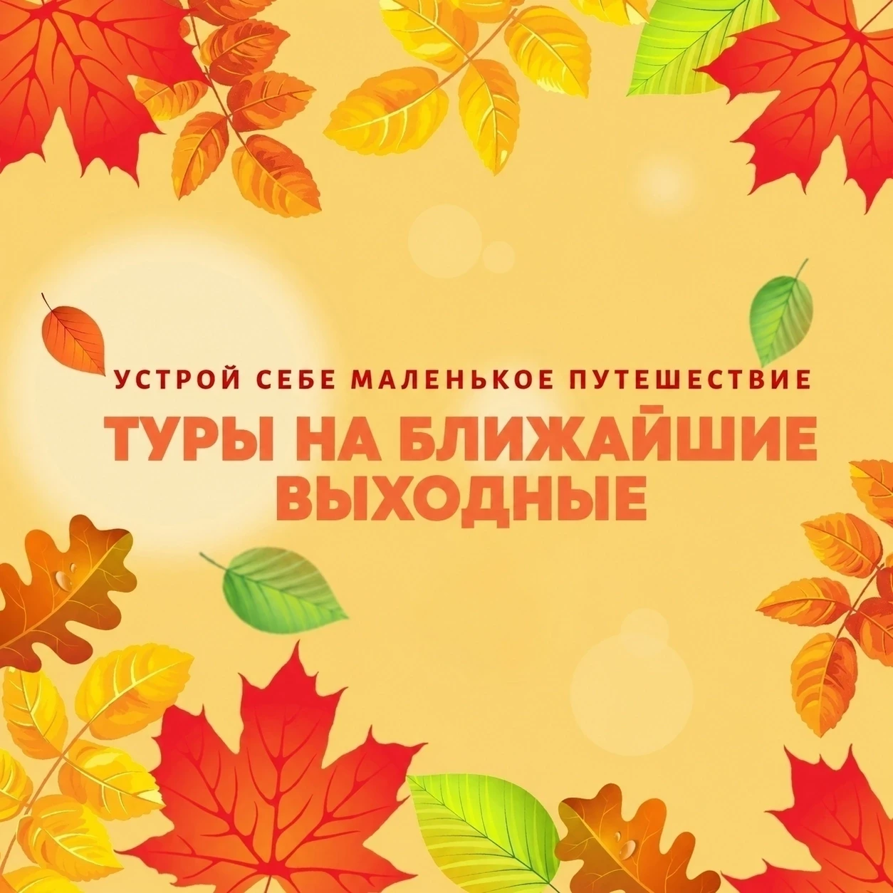 🔥 Хорошая погода, золотая осень. Успевай забронировать последние места!