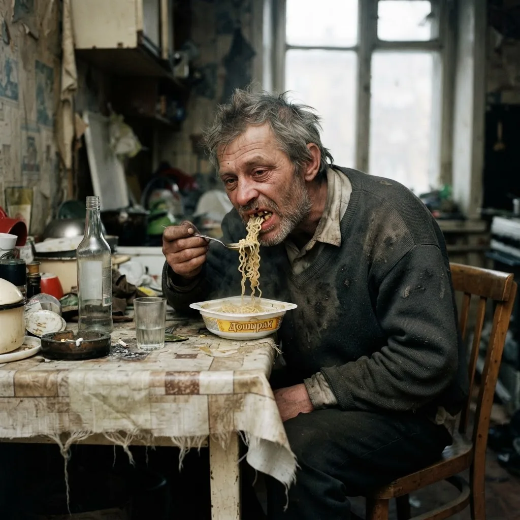 Зубы сломаны у алкаша