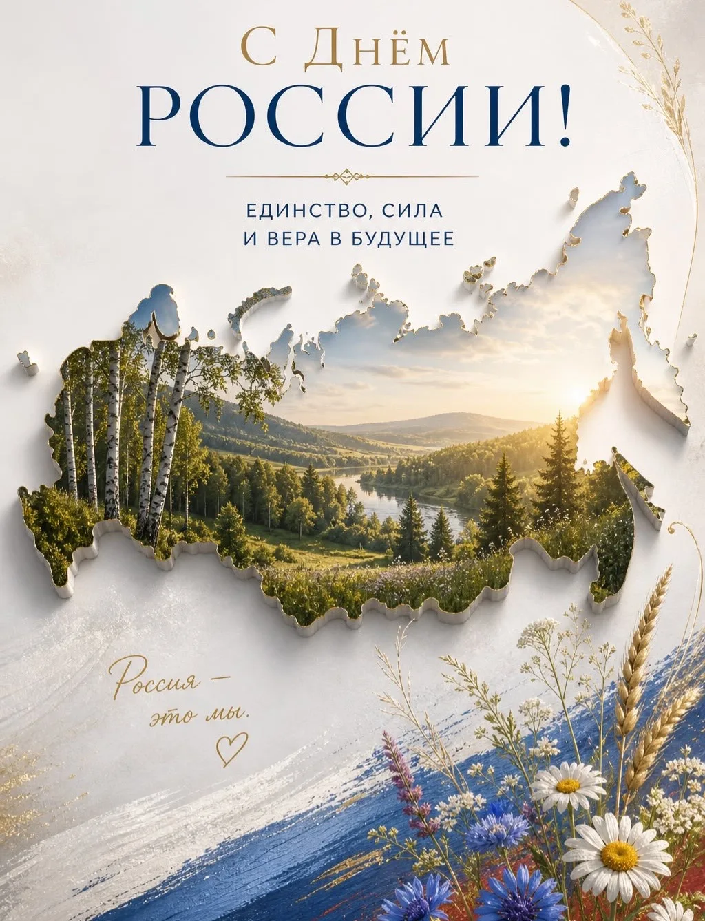 Уважаемые жители, поздравляю с Днём России!