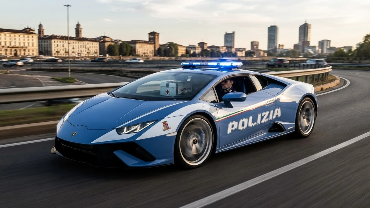 Lamborghini Temerario Polizia стал новым патрульным авто для перевозки органов