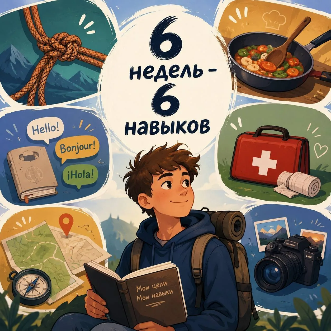 🌍 Что нового попробовать этим летом? Челлендж «6 недель — 6 навыков»

Летние каникулы — отличный ша
