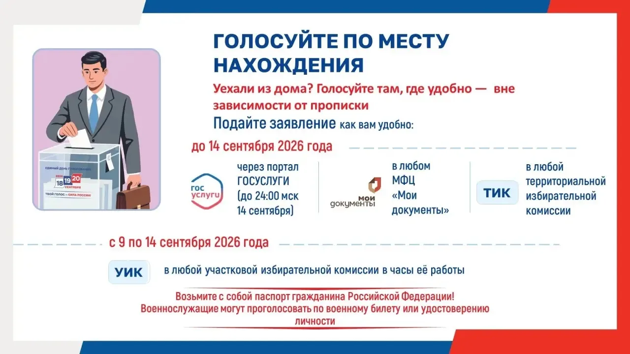 👋Дорогие избиратели, напоминаем, что уже как 10 дней вы можете воспользоваться механиз...