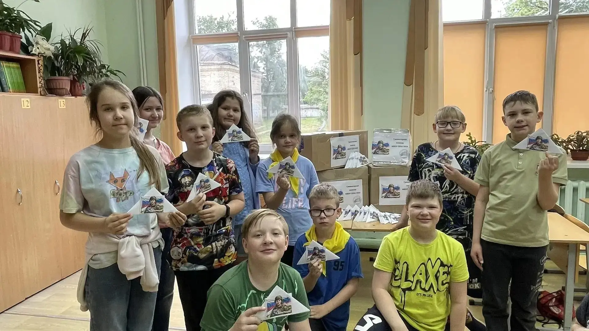 Большое спасибо за участие в акции «Почта для Героев»! ❤️✨

Дорогие ребята нашего школьного лагеря «
