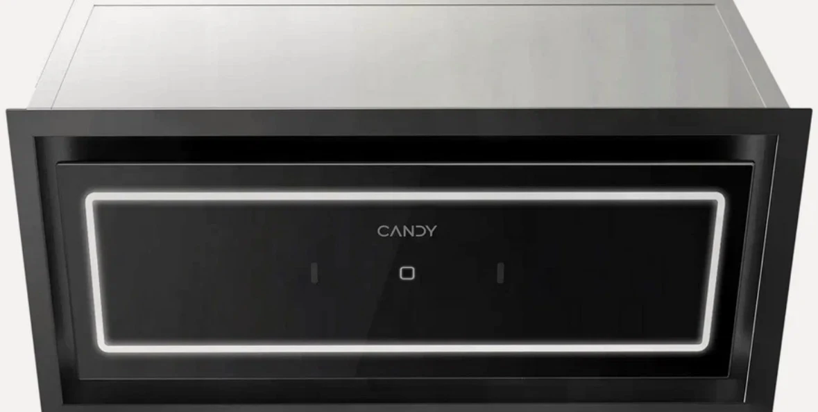 Вытяжка Candy CVXBI662GB, встраиваемая, черное стекло, 60 см