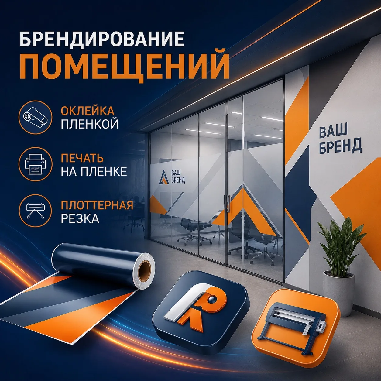 Вам необходимо брендировать офисное помещение?