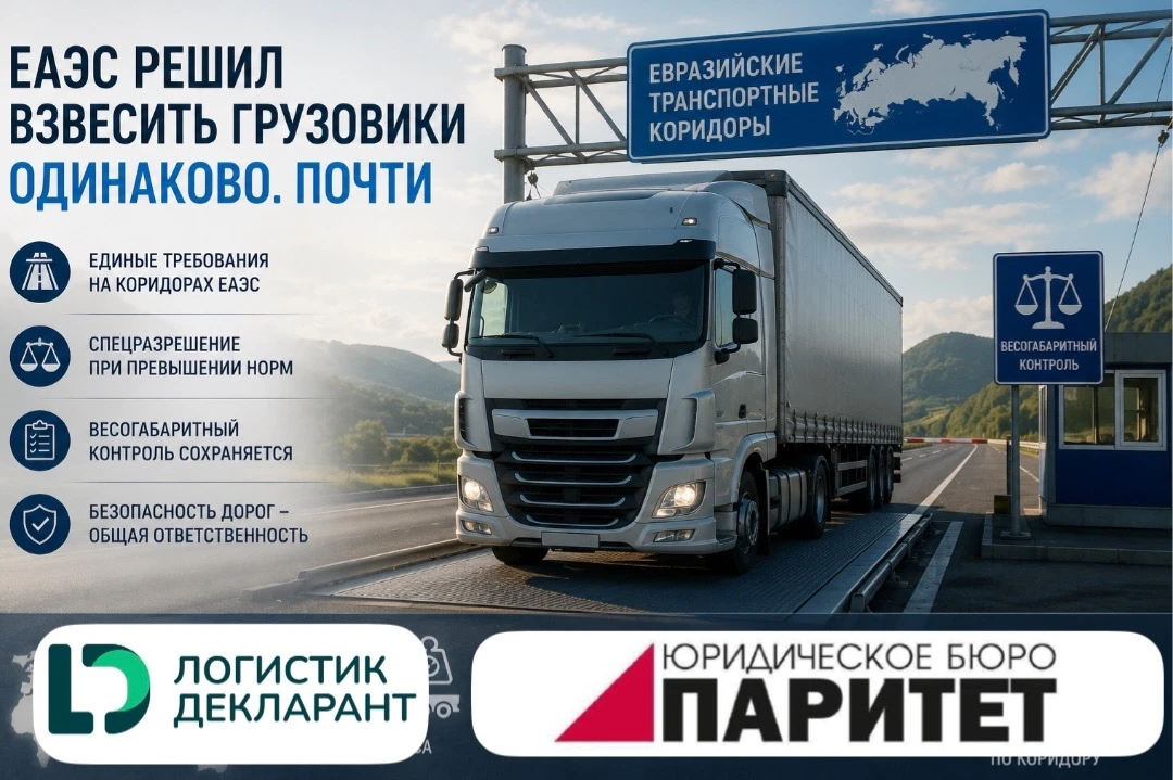 🚚 ЕАЭС решил взвесить грузовики одинаково. Почти