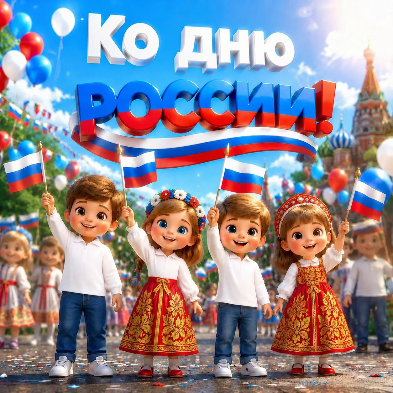 🇷🇺С чего начинается Родина? Для наших дошколят — с улыбок, дружбы и первых шагов в большой праздни