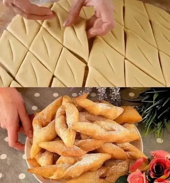 Рецепт из «поваренной книги» моей бабули: Сладкий Хворост на кефире😋