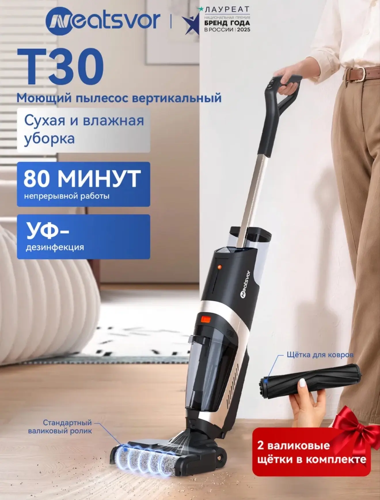 Моющий пылесос вертикальный для дома