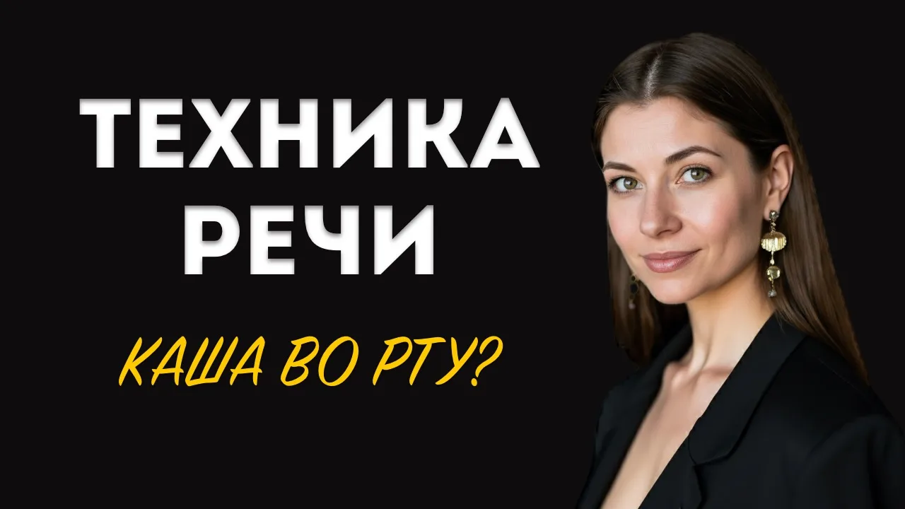 Новое видео с полноценным занятием по технике речи