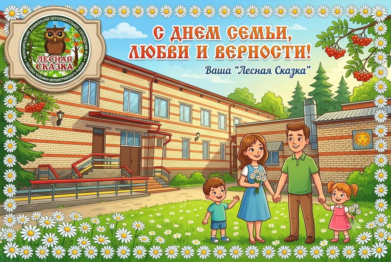 Семья — это маленькая страна! 🏡

Сегодня особенный день — День семьи, любви и верности. В нашем дет