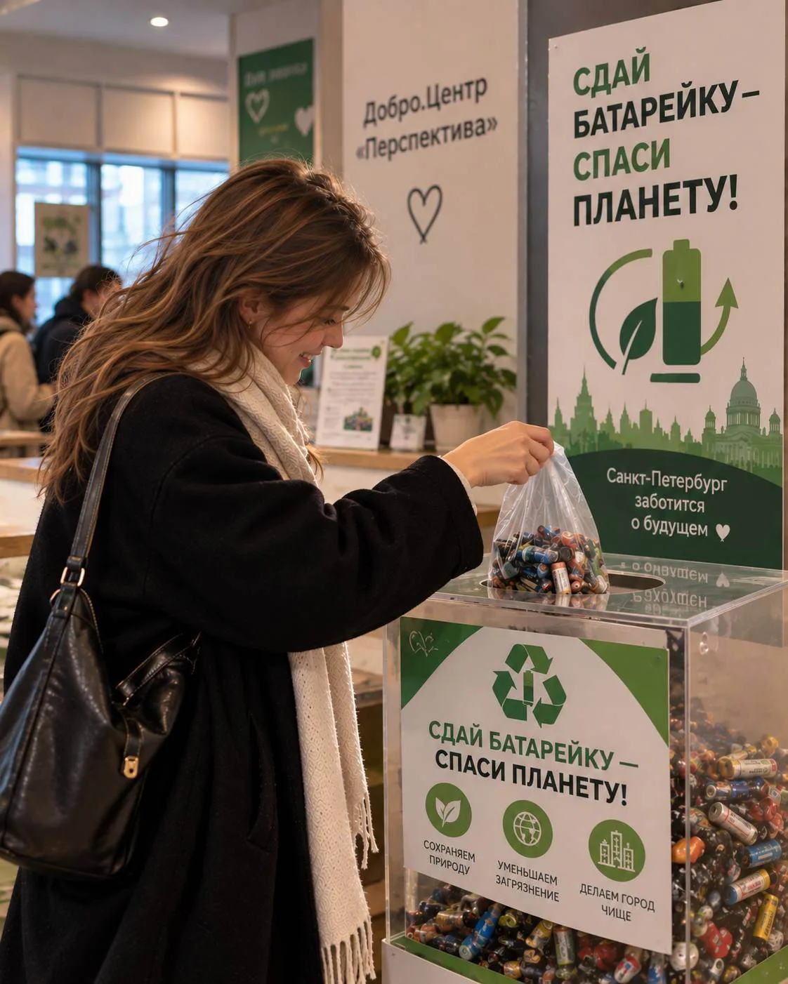 🔋 Петербург — обычные люди собирают батарейки, чтобы защитить природу