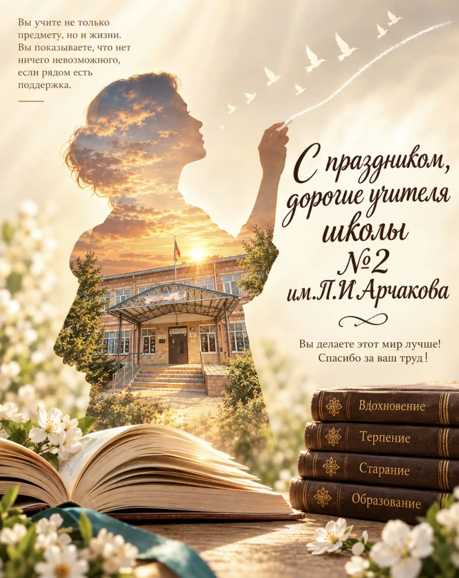 💐 С Днём учителя, дорогие педагоги! 💐Вы каждый день дарите детям знания, поддержку и ...