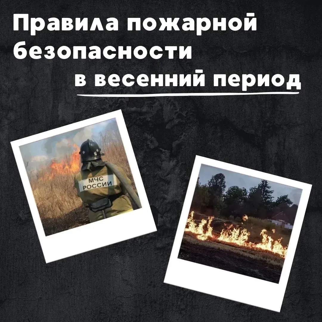 ‼️В преддверии пожароопасного периода необходимо соблюдать правила пожарной безопасности