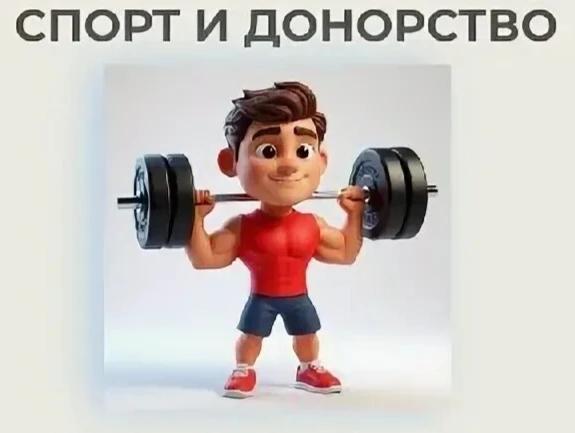 🏋️‍♀️Спорт после донации: да или нет❓
Конечно да, но только через 24 часа! Пауза нужна по двум прос