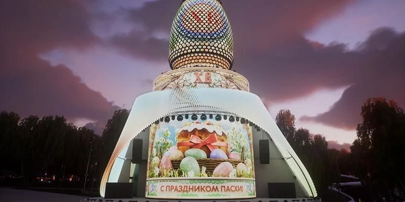 Пасхальный мультимедийный сюжет на «Матрешке Москвы» 🪆